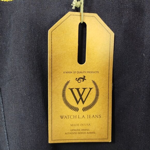 Watch LA Jeans with Belt, NWT, Women's, Black, Size 7 (W27 to W31) - Picture 7 of 8